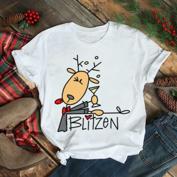 Blitzen Reindeer Christmas Holiday shirt