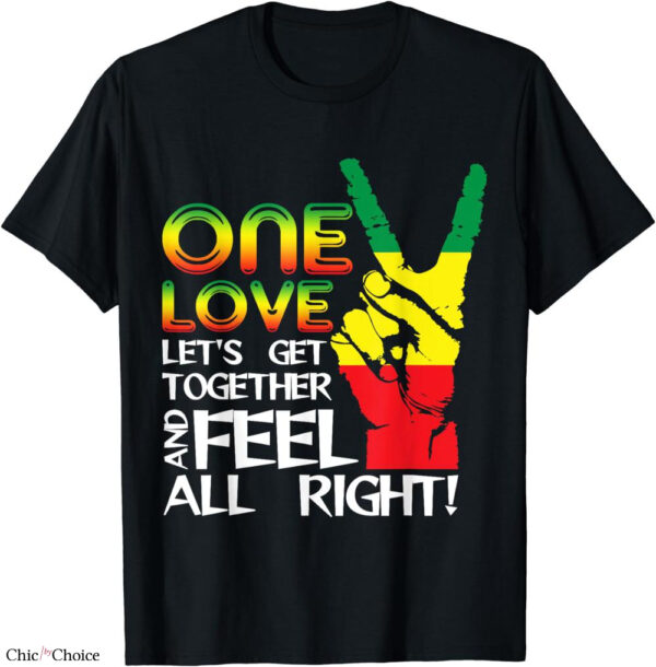 Bob Marley T-shirt Catch A Fire Guitar