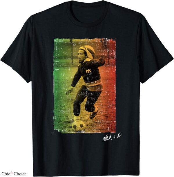 Bob Marley T-shirt Positive Vibrations Soccer