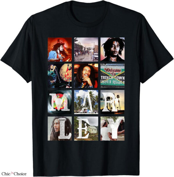 Bob Marley T-shirt Rastaman Sunset