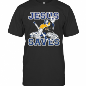 Boston Bruins Hockey Jesus Saves T-Shirt
