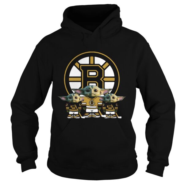 Boston Bruins logo baby Yoda shirt