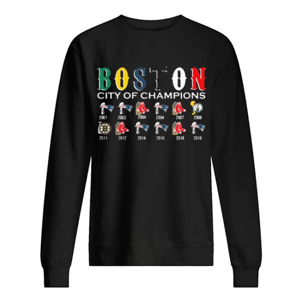 Boston City of Champions Shirt