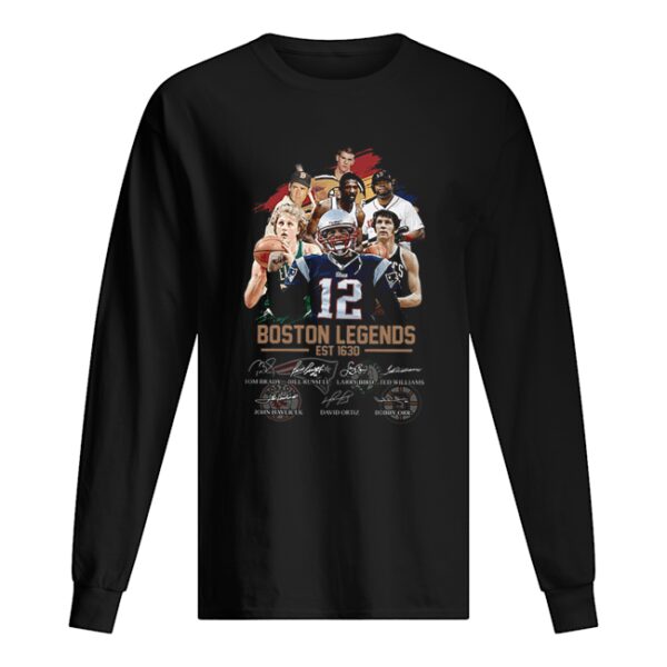 Boston Legends Est 1630 signatures shirt