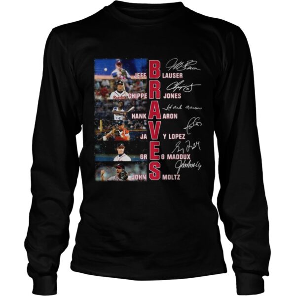 Braves Jeff Blauser Chipper Jones Hank Aaron signature shirt