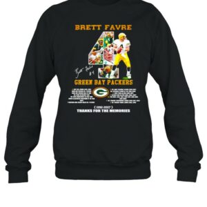 Brett Favre Green Bay Packers 1992-2007 thanks for the memoreis shirt