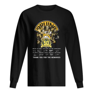 Bruins stanley cup champions 50th anniversary signature shirt Bruins stanley cup champions 50th anniversary signature shirt