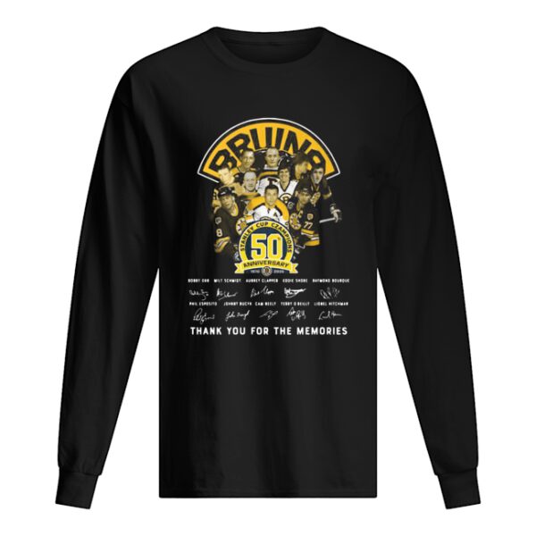 Bruins stanley cup champions 50th anniversary signature shirt