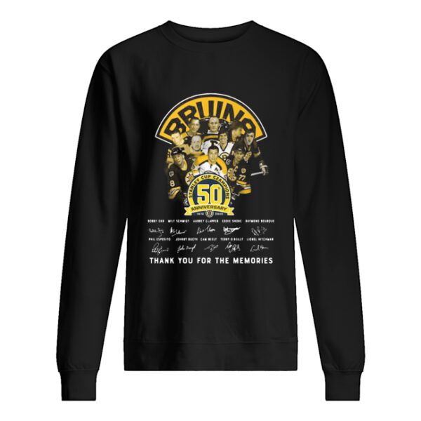 Bruins stanley cup champions 50th anniversary signature shirt