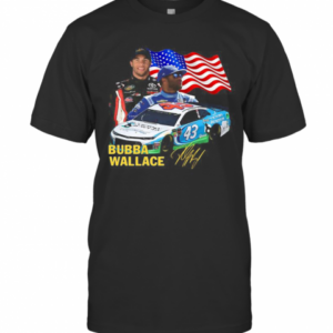 Bubba Wallace American Flag Independence Day Signature T-Shirt