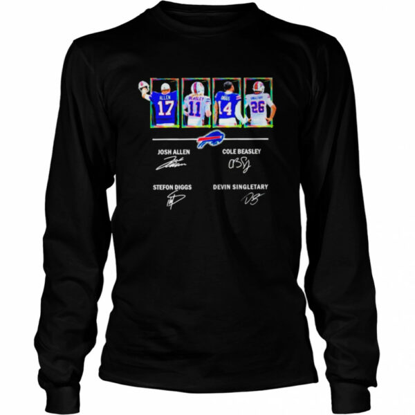 Buffalo Bills Allen Beasley Diggs And Singletary Signatures shirt