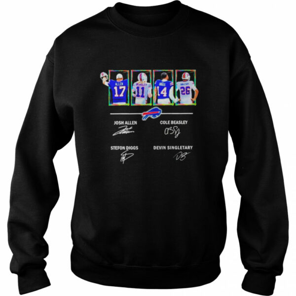 Buffalo Bills Allen Beasley Diggs And Singletary Signatures shirt