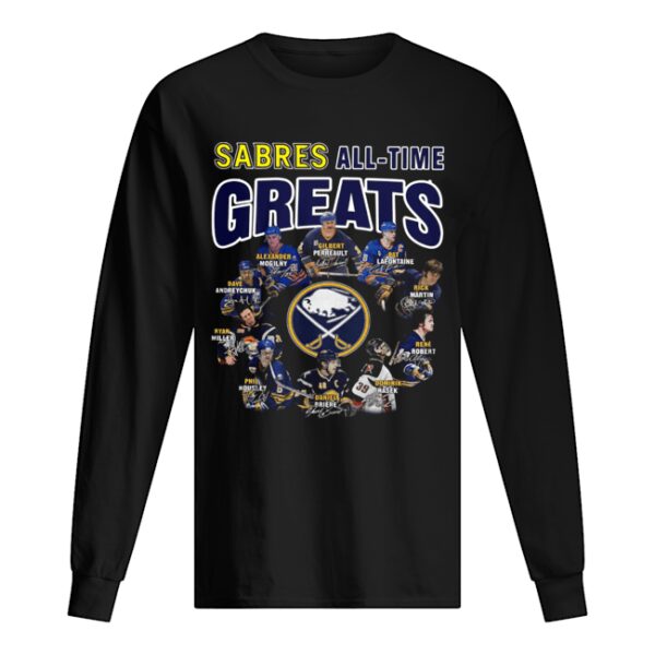 Buffalo Sabres all time great players signatures shirt