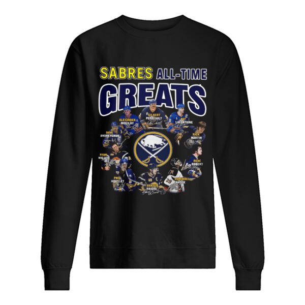 Buffalo Sabres all time great players signatures shirt