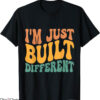 Built Different T-Shirt Waving Text T-Shirt Trending