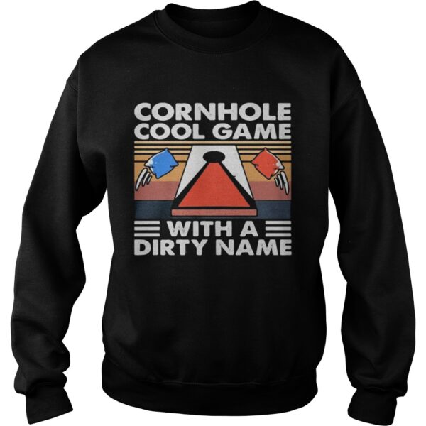 CORNHOLE COOL GAME WITH A DIRTY NAME VINTAGE RETRO shirt