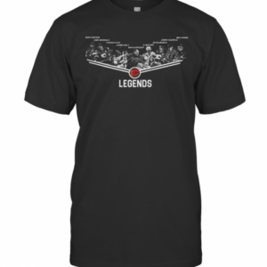 Calgary Flames Legends Team Player Signature T-Shirt