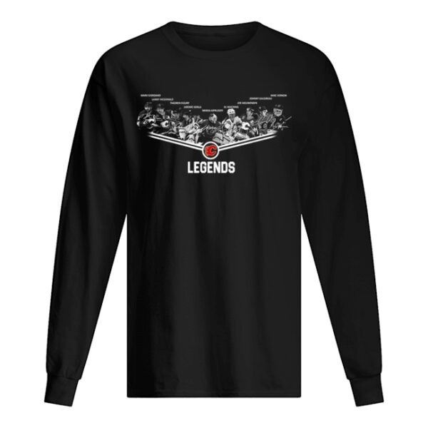 Calgary Flames Legends team signature shirt