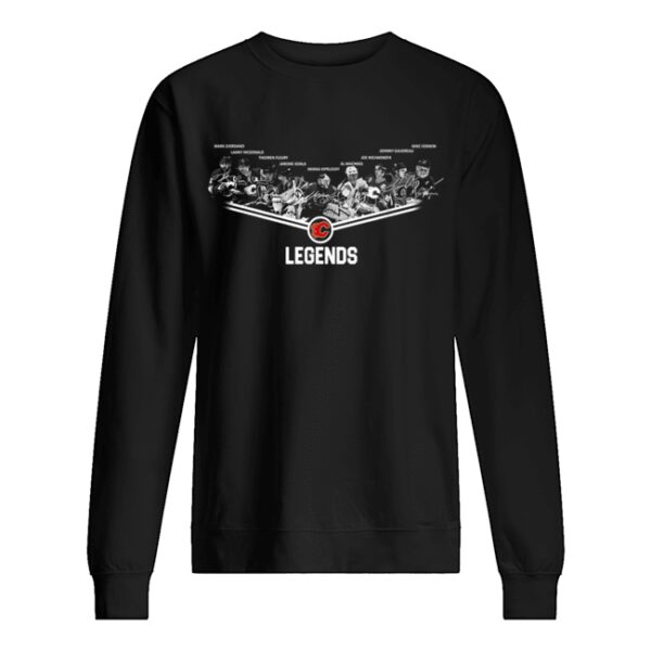 Calgary Flames Legends team signature shirt