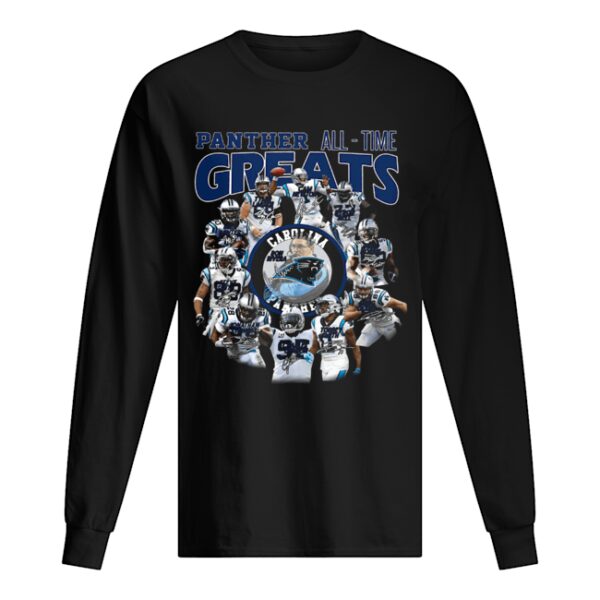 California Panthers all time greats players signatures shirt