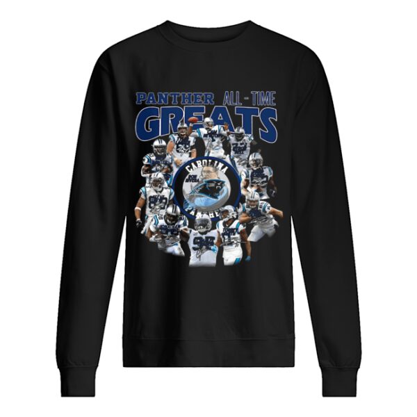 California Panthers all time greats players signatures shirt