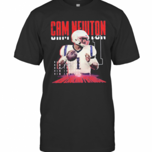 Cam Newton 1 New England Patriots Football T-Shirt