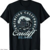 Cardiff City Retro T-shirt Beach Logo