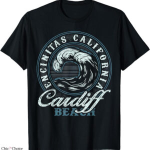 Cardiff City Retro T-shirt Beach Logo