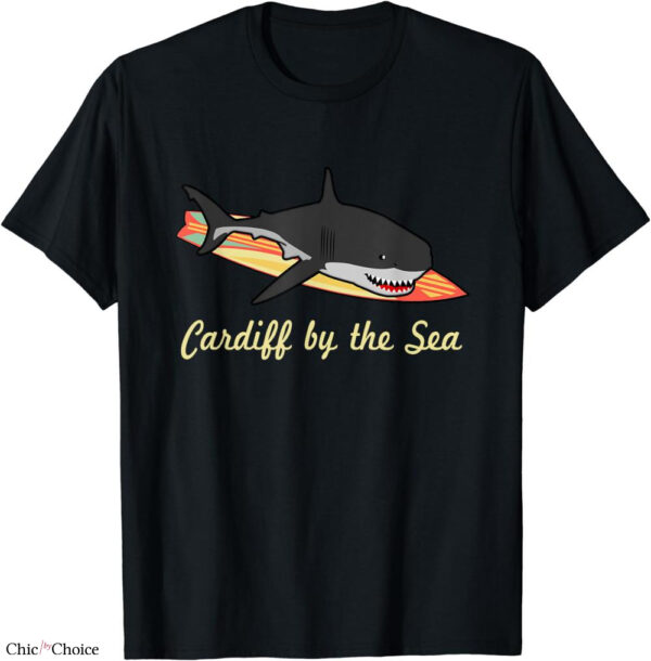 Cardiff City Retro T-shirt By The Sea