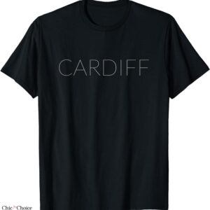 Cardiff City Retro T-shirt Minimal Text
