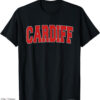Cardiff City Retro T-shirt Red Text Style
