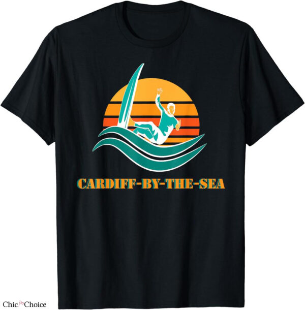 Cardiff City Retro T-shirt Retro Wave