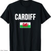 Cardiff City Retro T-shirt Style Vintage Retro