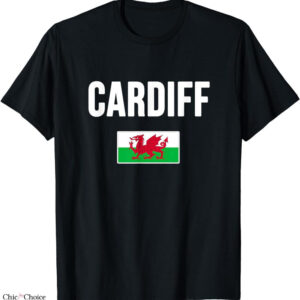 Cardiff City Retro T-shirt Style Vintage Retro