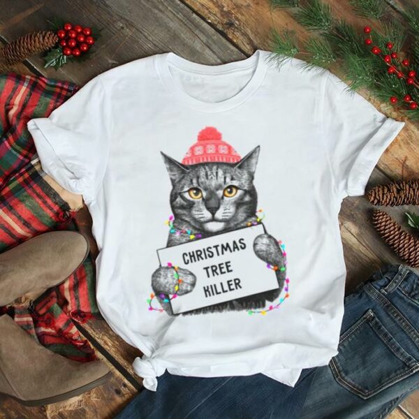 Cat In Prison Christmas Tree Killer shirt