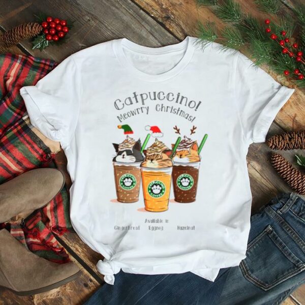 Catpuccino Meowrry Christmas shirt