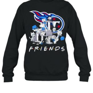 Cats Horror Characters Friends Tennessee Titans Logo Shirt
