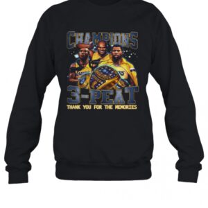Champion 3 Peat Thank You For The Memories T-Shirt Champion 3 Peat Thank You For The Memories T-Shirt