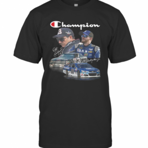 Champion Dale Earnhardt #3 Goodwrench Dale Earnhardt Jr. 88 Signature T-Shirt