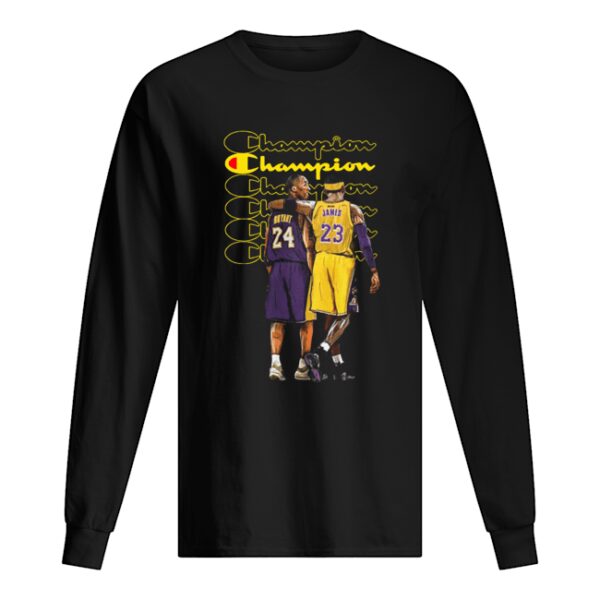 Champion Kobe Bryant and Lebron James shirt