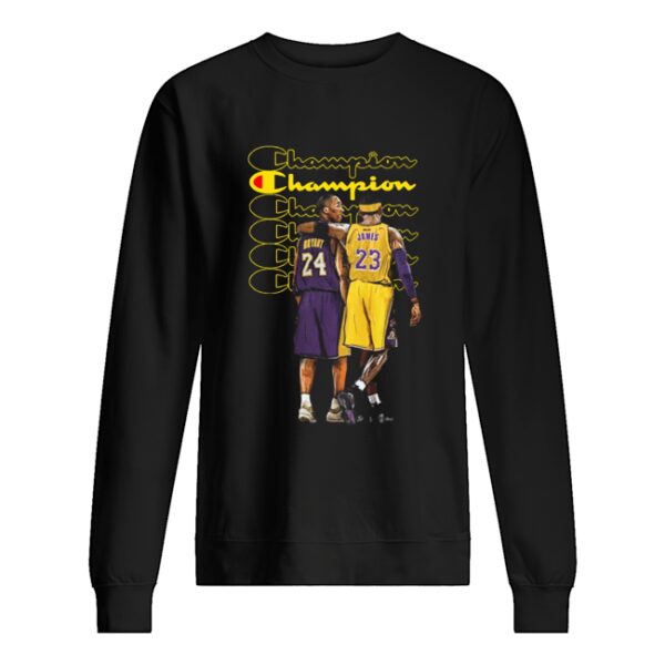 Champion Kobe Bryant and Lebron James shirt