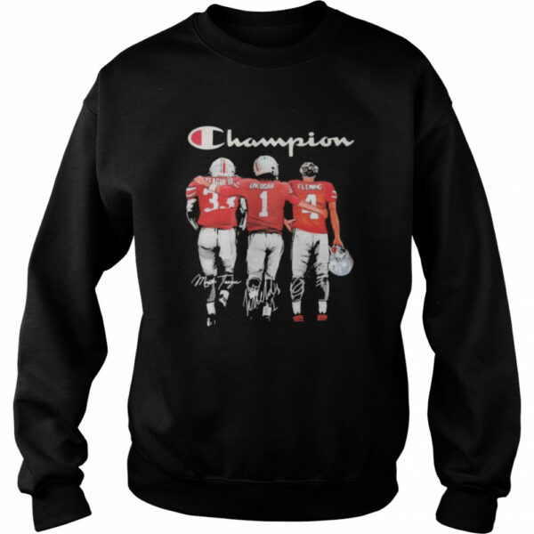 Champion League III Okudah Fleming Ohio State Buckeyes signatures shirt