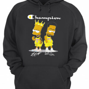 Champion Lebron James Jersey Lakers The Simpsons Signatures shirt 2 Champion Lebron James Jersey Lakers The Simpsons Signatures shirt 3