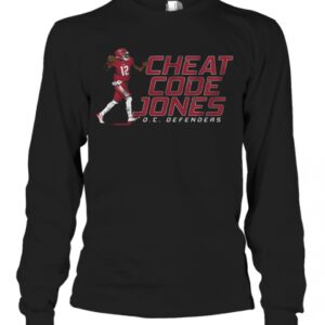 Cheat Code Jones Dc Defenders T-Shirt Cheat Code Jones Dc Defenders T-Shirt