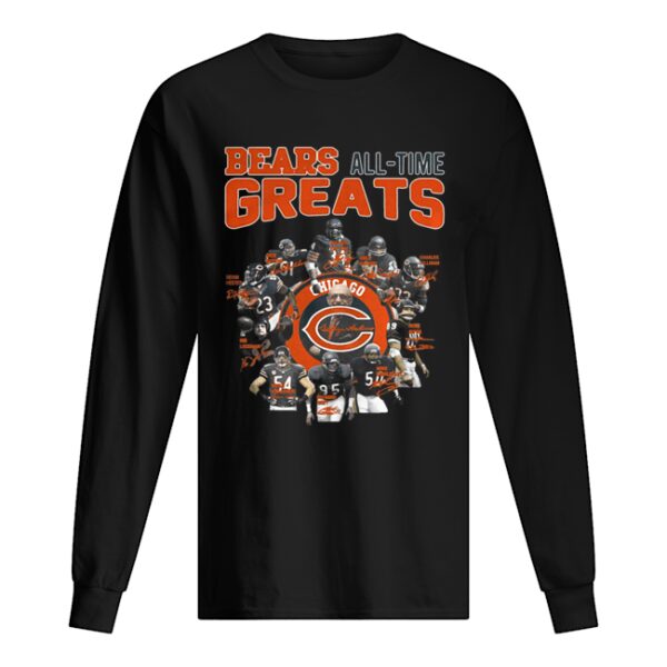 Chicago Bears All Time Greats Players Signatures shirt