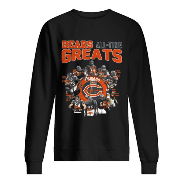 Chicago Bears All Time Greats Players Signatures shirt