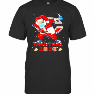 Chicago Bears Funny Santa Claus Dabbing Christmas 2020 NFL T-Shirt