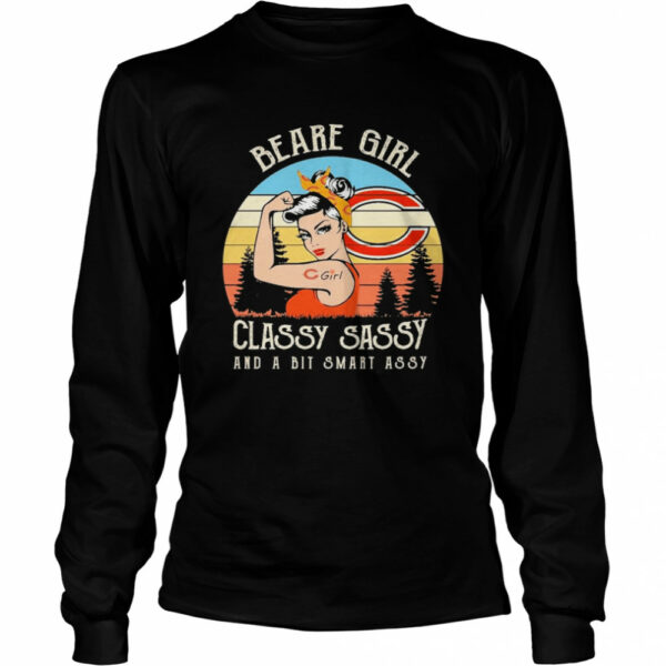 Chicago Bears Girl Classy Sassy And A Bit Smart Assy Vintage Retro shirt