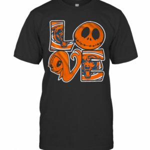 Chicago Bears Jack Skellington And Sally Love T-Shirt