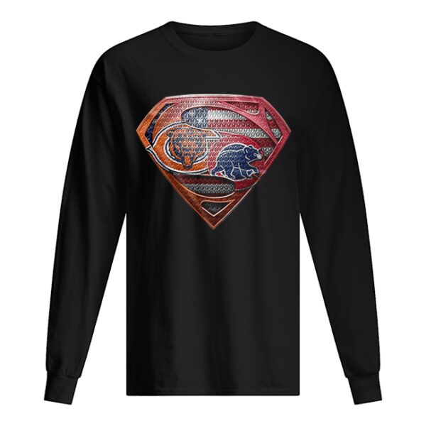 Chicago Bears Superman Logo Chicago Cubs shirt